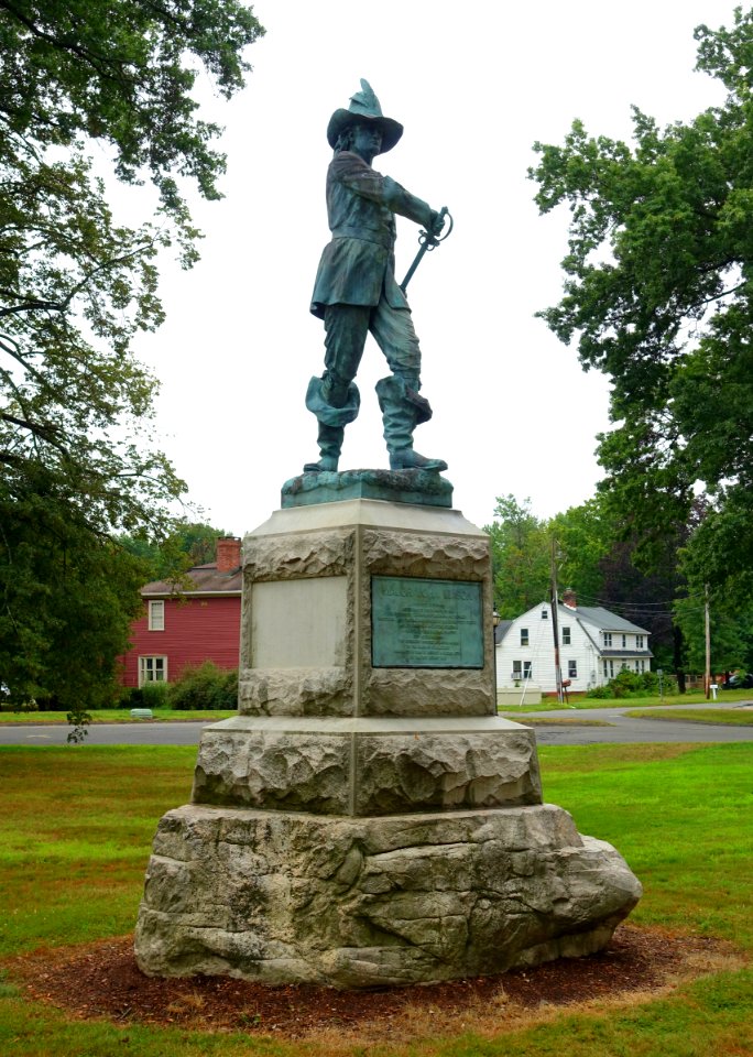 Major John Mason by James C. G. Hamilton, dedicated 1889 - Palisado Green - Windsor, Connecticut - DSC04394