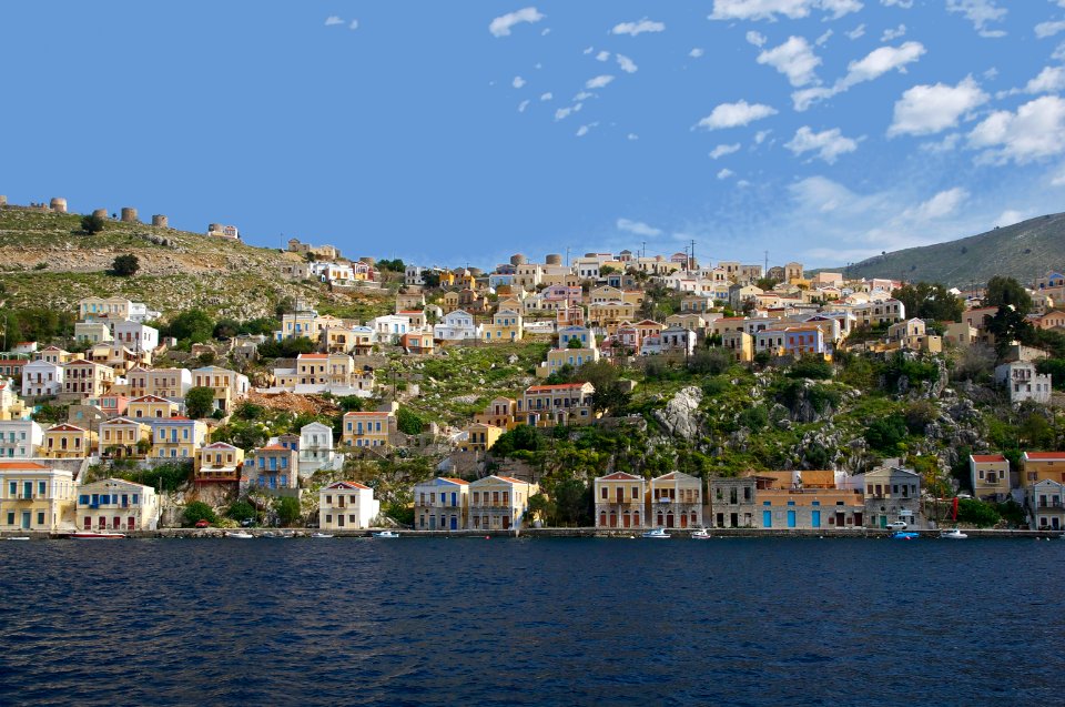 Maisons peintes Symi
