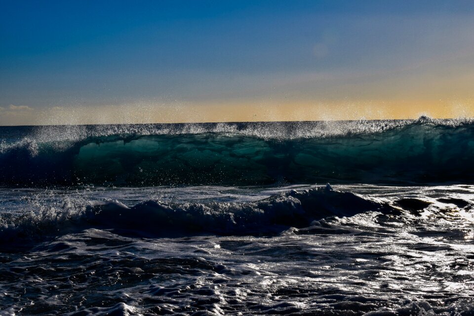 Sea sunset afternoon