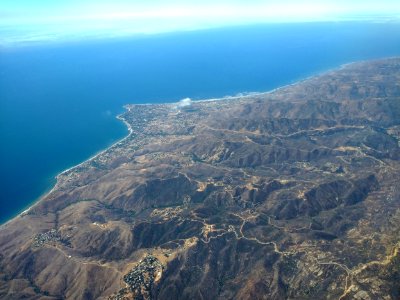 Malibu, California aerial view in July 2021 photo