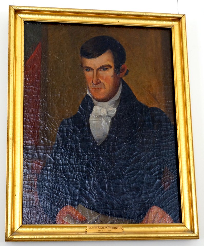 Major Aaron Robinson (1767-1850), 1800-1825, oil on canvas - Bennington Museum - Bennington, VT - DSC08571