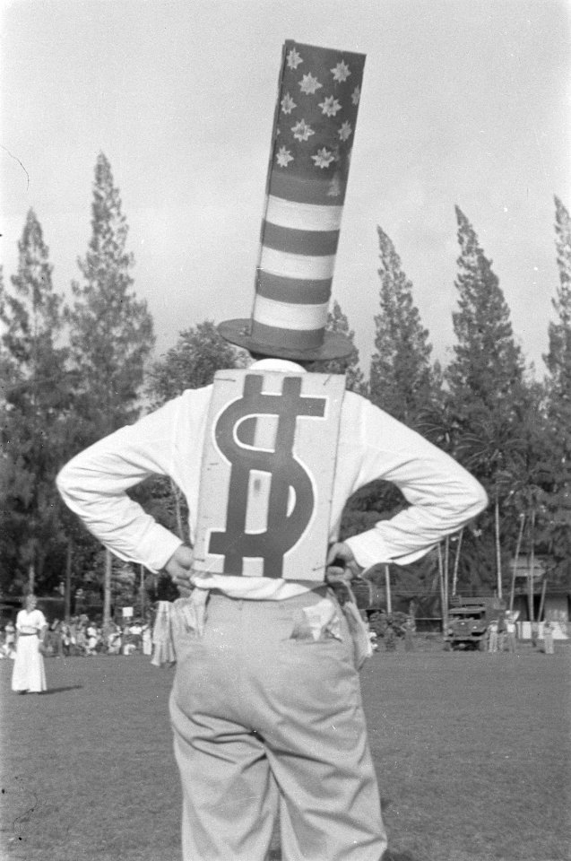 Man verkleed als Uncle Sam, Bestanddeelnr 491-3-1