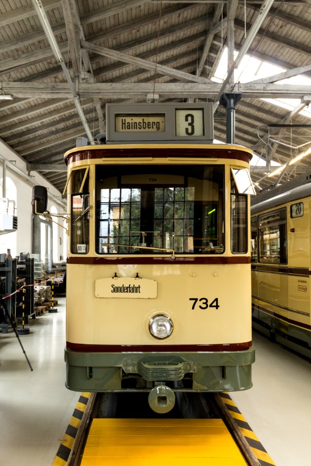 MAN-Einrichtungswagen 734 - Straßenbahnmuseum Dresden