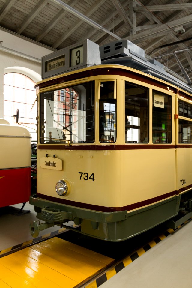 MAN-Einrichtungswagen 734 - Straßenbahnmuseum Dresden (2)