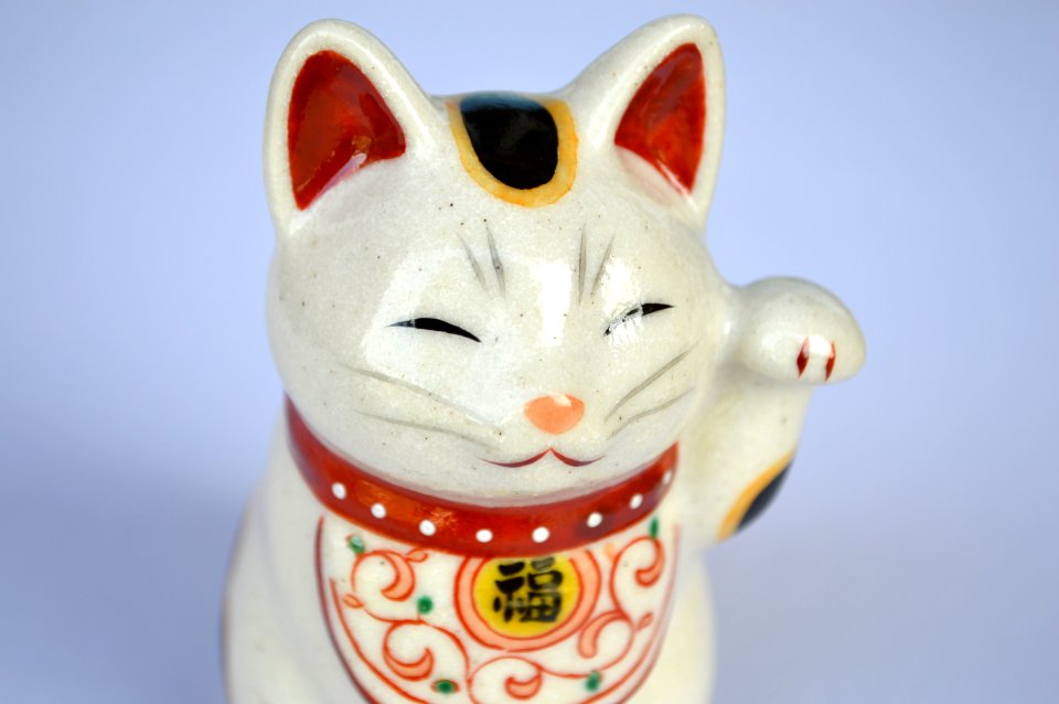 Maneki neko close-up