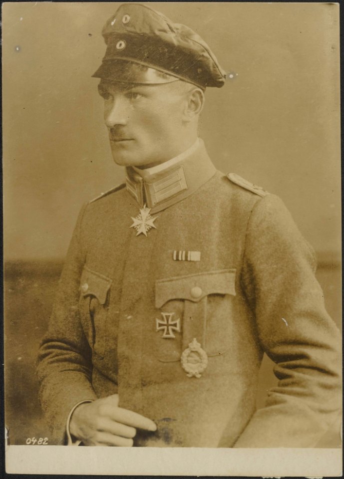 Manfred Albrecht Freiherr von Richthofen, tijdens de Eerste Wereldoorlog bekend , Bestanddeelnr 158-1971