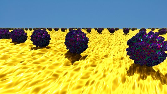 Mandelbulbs in der Wüste