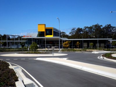 Mango Hill railway station at Mango Hill, Queensland