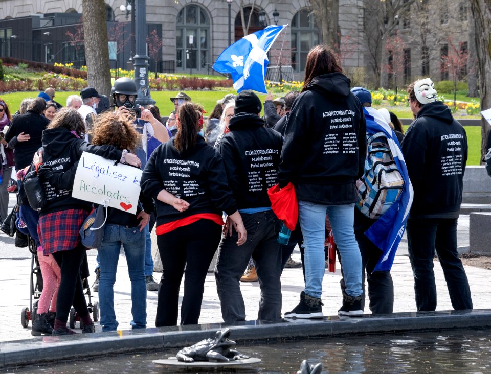 Manifestation anti-vaccins au Québec 0022