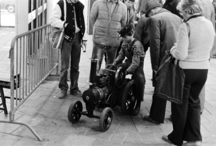 Manifestatie Techniek in vrije tijd 1981 in Utrechtse Jaarbeurs, stoommachine , Bestanddeelnr 931-3568