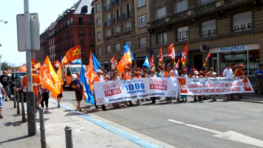 Manifestation salariés General Motors Strasbourg (30-06-2012) 2