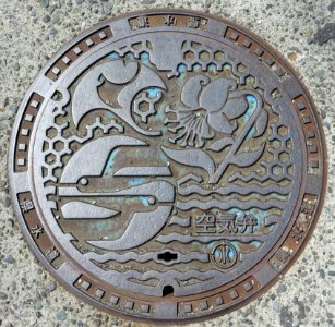 Manhole cover - Hakone, Kanagawa, Japan - DSC07958