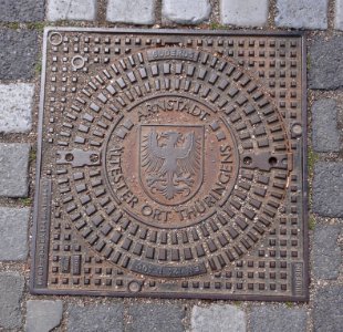 Manhole cover in Arnstadt