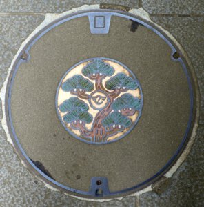 Manhole cover - Enoshima, Japan - DSC07819