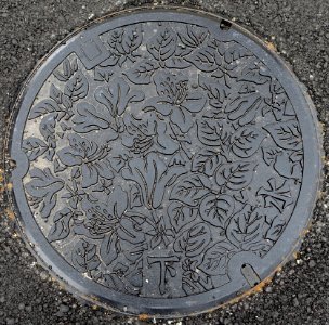 Manhole cover - Takayama, Gifu, Japan - DSC06665