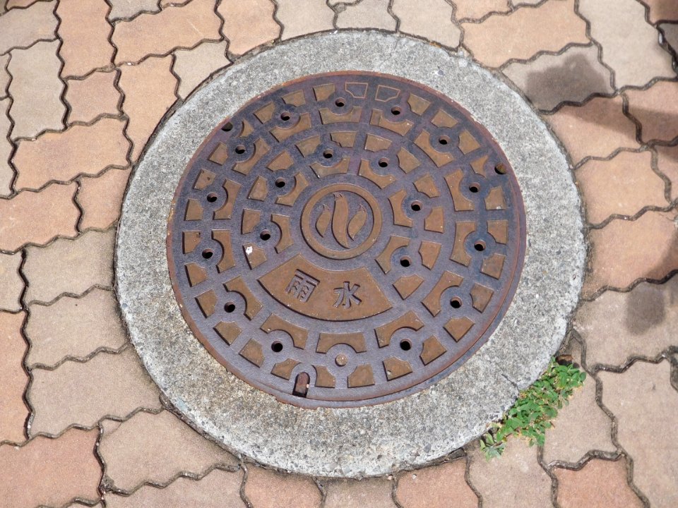 Manhole at Hahajima Ogasawara Japan