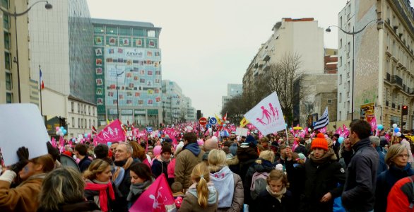 Manif pour tous 13 janvier 2013, boulevard Pasteur 3