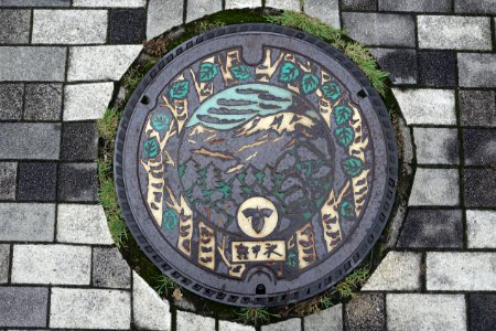Manhole cover - Karuizawa, Japan - DSC01879