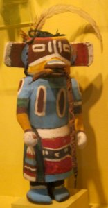 Manangya (lizard) or saviki (snake dancer) kachina, Arizona, Hopi people, c. 1920, Honolulu Museum of Art