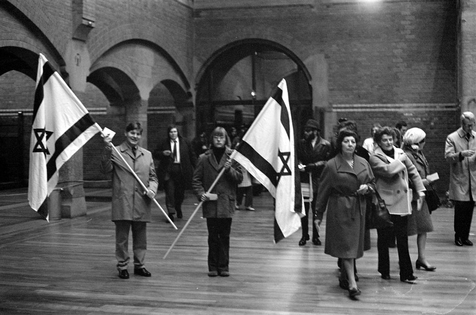 Manifestatie voor Israel in de Koopmansbeurs te Amsterdam overzicht, Bestanddeelnr 926-7486