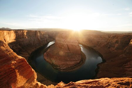 Erosion geology horseshoe bend