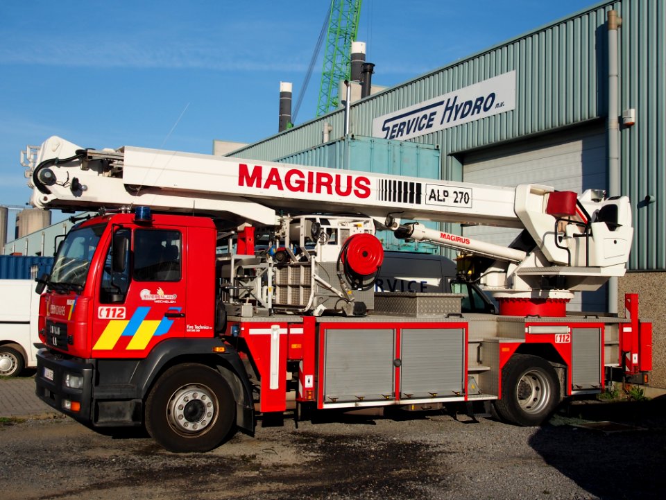 MAN, Magirus ALP 270, Fire Technics NV, Fire engine, Brandweer Antwerpen pic4