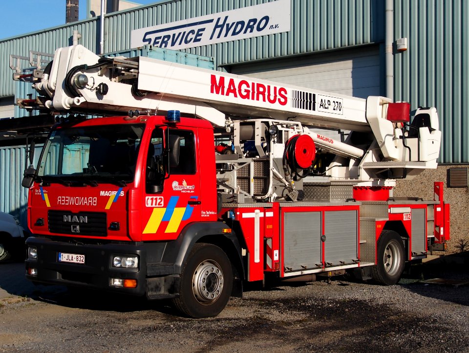 MAN, Magirus ALP 270, Fire Technics NV, Fire engine, Brandweer Antwerpen pic3