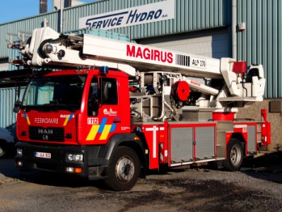 MAN, Magirus ALP 270, Fire Technics NV, Fire engine, Brandweer Antwerpen pic3