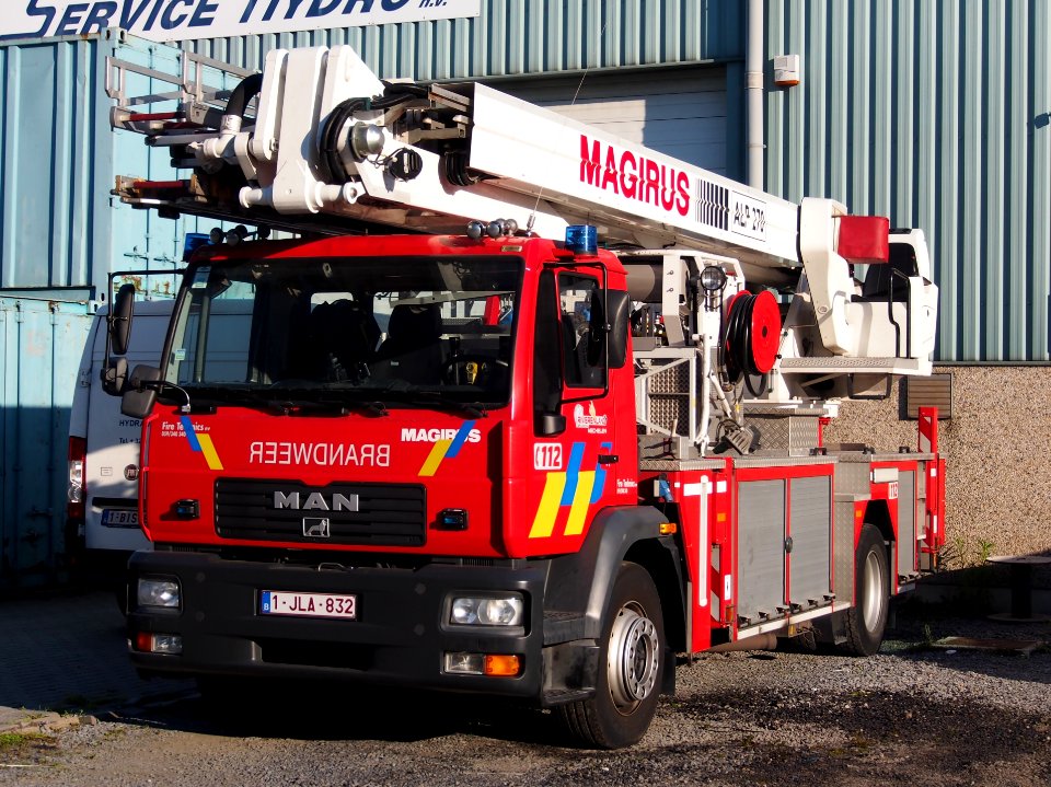 MAN, Magirus ALP 270, Fire Technics NV, Fire engine, Brandweer Antwerpen pic2