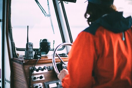 Radio steering wheel watercraft photo