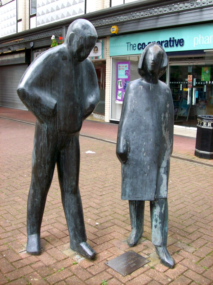 Man and Woman Walking, Wickford