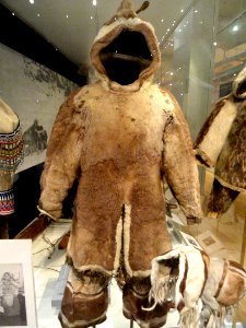 Man's parka and pants, Inuit, southern Baffin Island, Hudson Bay, 1910-1914 - Royal Ontario Museum - DSC00302 photo