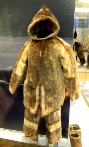 Man's parka and pants, Nunatsiarmiut, S. Baffin Island, eastern Hudson Bay, c. 1914 - Royal Ontario Museum - DSC00291