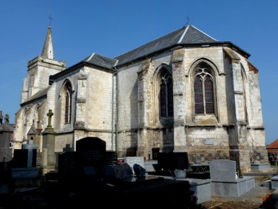 Mametz (Pas-de-Calais, Fr) église Saint-Vaast, chevet