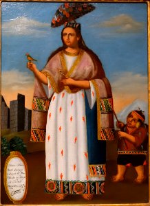Mama Ocllo, artist unknown, Cuzco, Peru, c. 1835-1845, oil on canvas - Fogg Art Museum, Harvard University - DSC02018