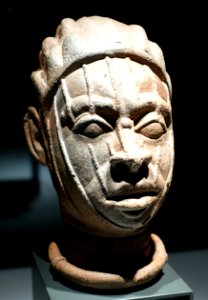 Man's head, Nigeria, Ife, 12th-15th century AD, terracotta - Ethnological Museum, Berlin - DSC02222
