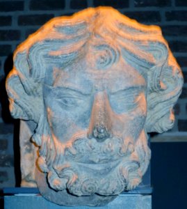 Man's head from the west front, 1270-1300, Archbiship's Pallace Museum, Trondheim
