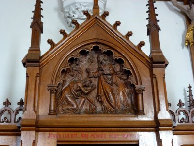 Mametz (Pas-de-Calais, Fr), église Saint-Honoré de Crecques, confessionnal