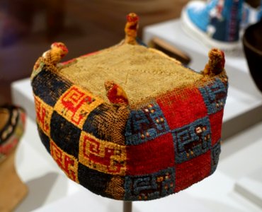Man's hat, Peru, south coast, probably Nasca drainage, c. 800-950 AD, camelid hair - Textile Museum, George Washington University - DSC09952