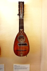 Mandolin, Genoa, Italy, early 1800s, rosewood, spruce, fruitwood, mother-of-pearl, ivory - Casadesus Collection of Historic Musical Instruments - Boston Symphony Orchestra - 20190927 110632