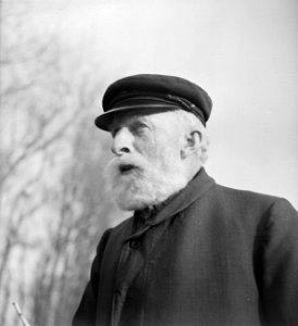 Man met pet en baard, Bestanddeelnr 191-0696