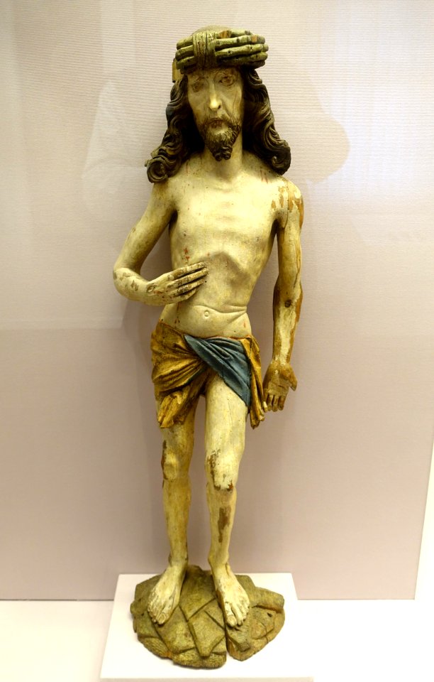 Man of Sorrows by the circle of Tilman Riemenschneider, c. 1510, linden wood - Mainfränkisches Museum - Würzburg, Germany - DSC04793