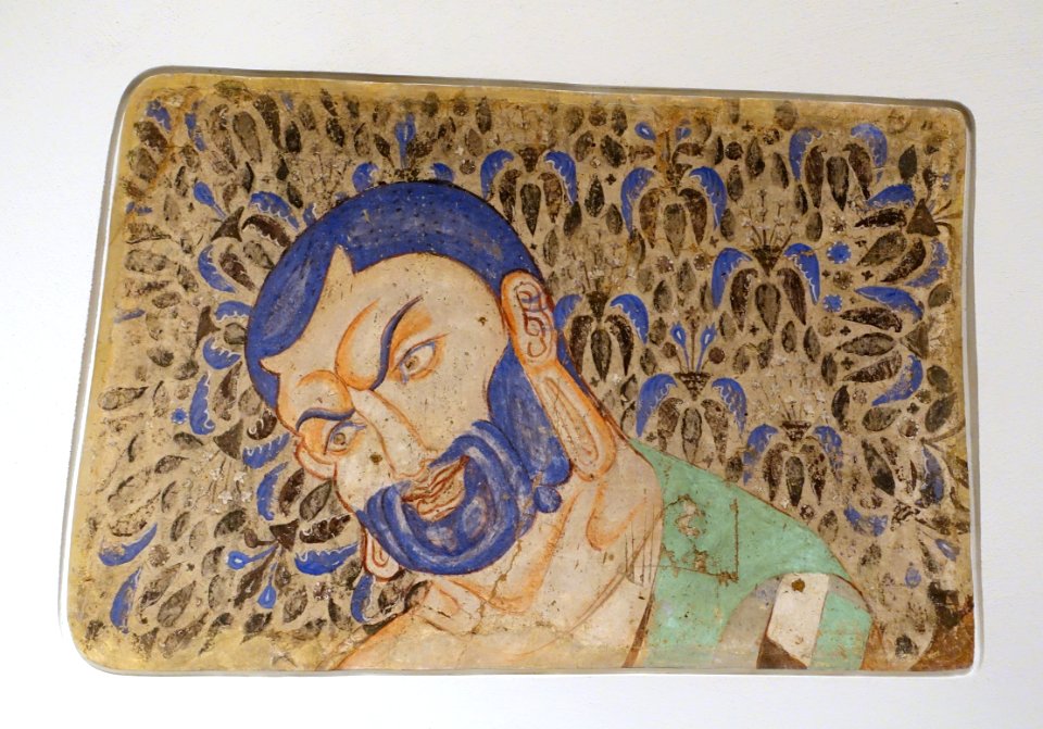 Mahakasyapa, Kizil, Cave above the Largest Cave, c. 422-529 AD, wall painting - Ethnological Museum, Berlin - DSC01724