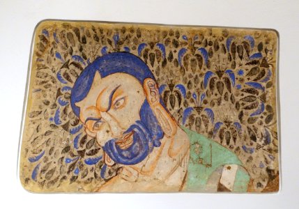 Mahakasyapa, Kizil, Cave above the Largest Cave, c. 422-529 AD, wall painting - Ethnological Museum, Berlin - DSC01724