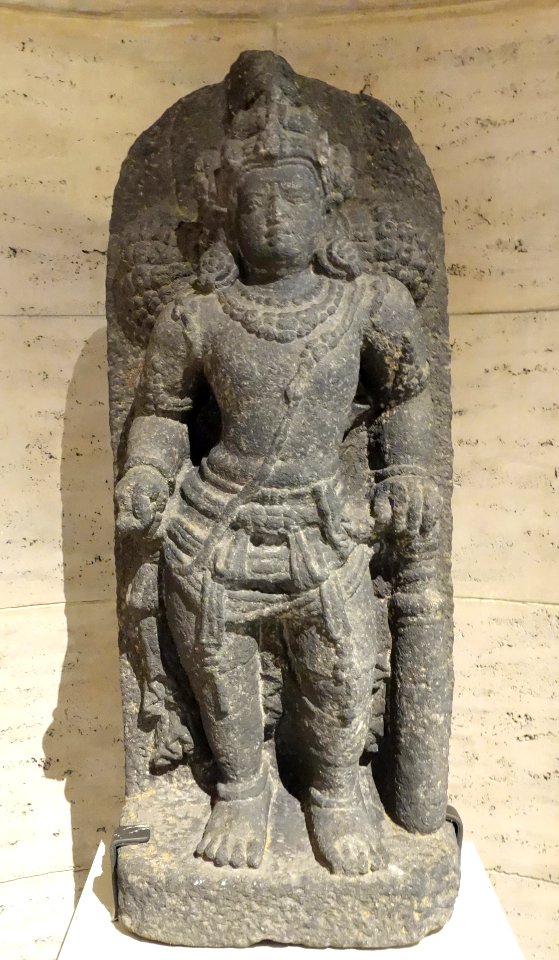 Mahakala (one of a pair of door guardians), Indonesia, Central Java, 700-900 AD, andesite - Asian Art Museum of San Francisco - DSC01344