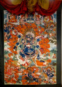 Mahakala, thangka from Tibet, Honolulu Museum of Art accession 10900.1