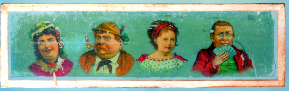 Magic lantern image of 4 portraits