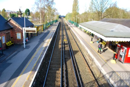 Maghull Station towards Ormskirk from Bridge