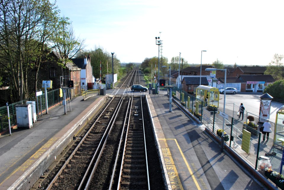 Maghull Station towards Liverpool from Bridge