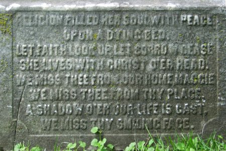 Maggie Schusler monument, Allegheny Cemetery, 2015-05-12, 03